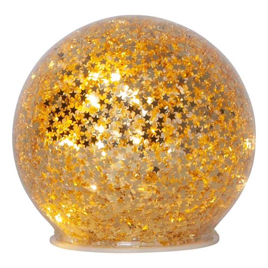 Eglo 411344 - LED Vánoční dekorace STAR FALL 10xLED/2xAA pr. 10 cm zlatá