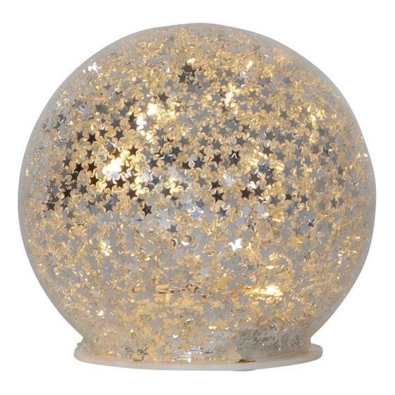 Eglo 411345 - LED Vánoční dekorace STAR FALL 10xLED/2xAA pr. 10 cm stříbrná