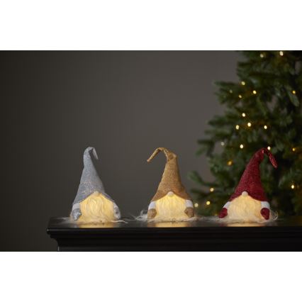Eglo - LED Vánoční dekorace LED/0,06W/3xAG13 šedá