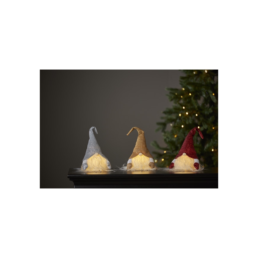 Eglo - LED Vánoční dekorace LED/0,06W/3xAG13 šedá