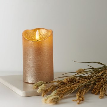 Eglo 411499 - LED Svíčka FLAMME RUSTIC LED/2xAA zlatá