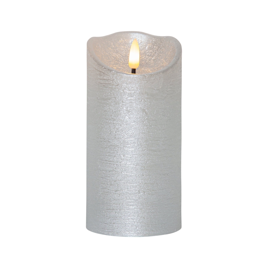 Eglo 411514 - LED Vánoční dekorace FLAME LED/0,03W/2xAA stříbrná