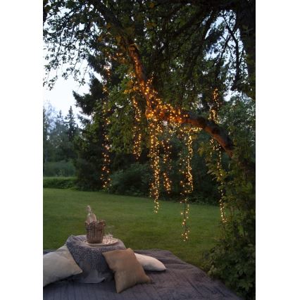 Eglo - LED Venkovní vánoční řetěz 1200xLED 29m IP44 teplá bílá