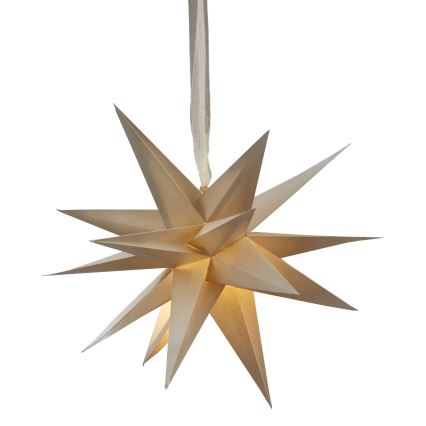 Eglo 411566 - Vánoční dekorace DECEMBER hvězda 35 cm béžová