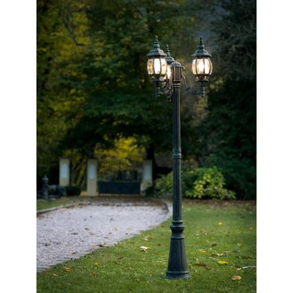 EGLO 4171 - Venkovní lampa OUTDOOR CLASSIC 3xE27/100W černá/zelená