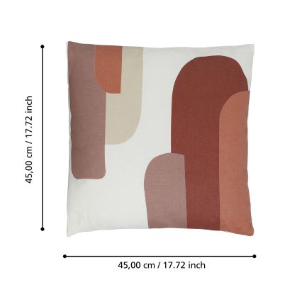 Eglo 420007 - Dekorační polštář CHEVERY 45x45 cm bílá/červená