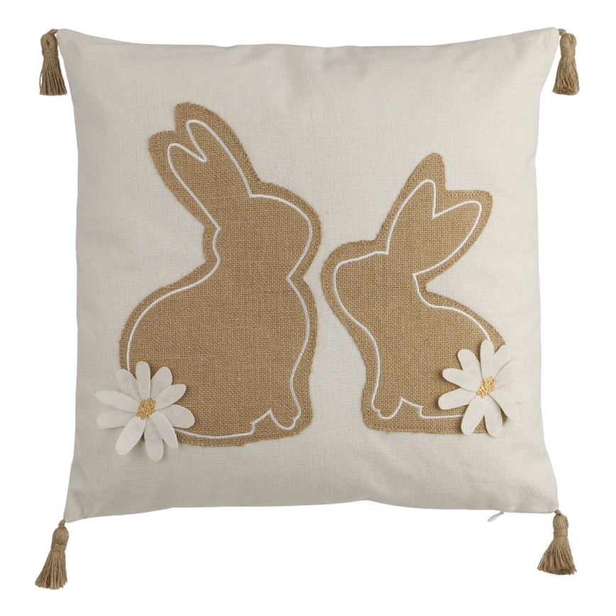 Eglo 420097 - Dekorační polštář CHEVERY 45x45 cm béžová/hnědá