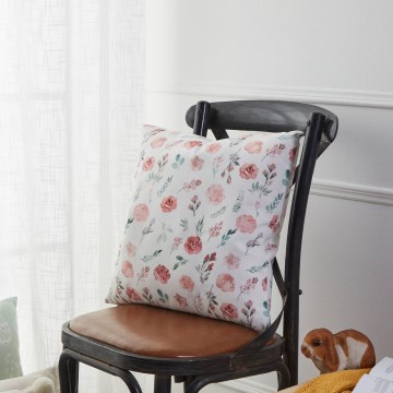 Eglo 420102 - Dekorační polštář GEBENG 45x45 cm bílá/růžová