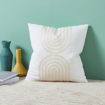 Eglo 420238 - Dekorační polštář BERHALA 45x45 cm bílá/béžová