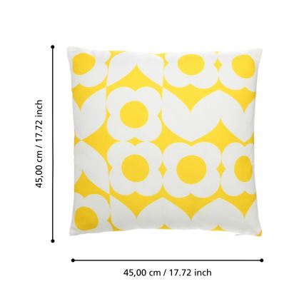 Eglo 420245 - Dekorační polštář TSUNAN 45x45 cm žlutá