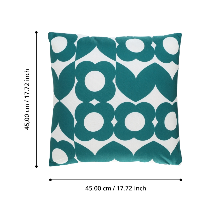 Eglo 420246 - Dekorační polštář TSUNAN 45x45 cm zelená