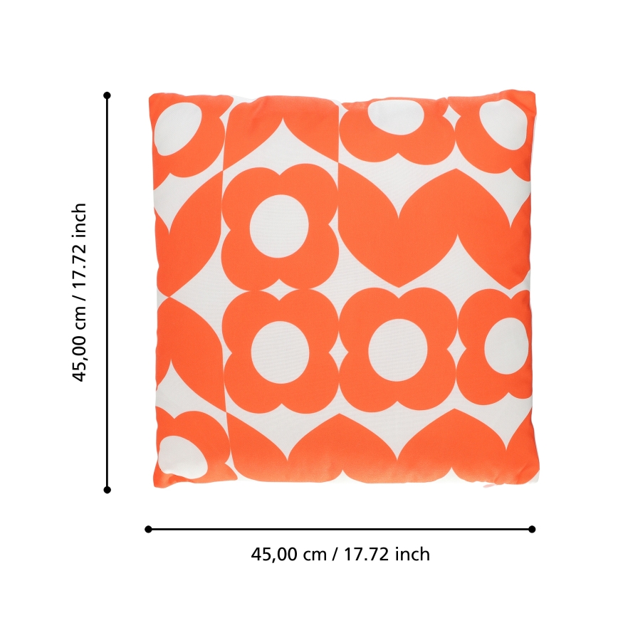 Eglo 420247 - Dekorační polštář TSUNAN 45x45 cm oranžová