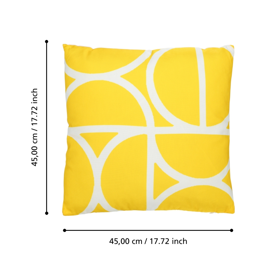 Eglo 420248 - Dekorační polštář TSUNAN 45x45 cm žlutá