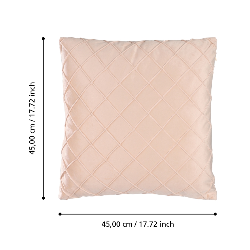 Eglo 420253 - Dekorační polštář SHOURA 45x45 cm růžová