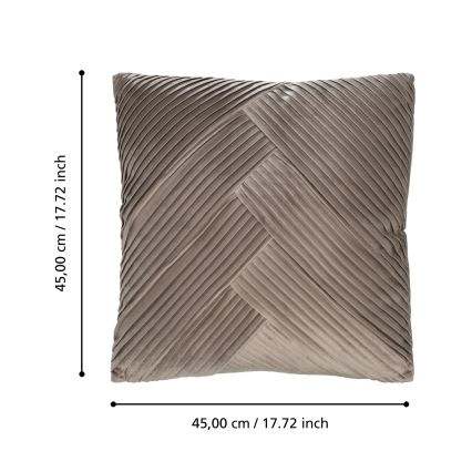 Eglo 420266 - Dekorační polštář SHOURA 45x45 cm hnědá