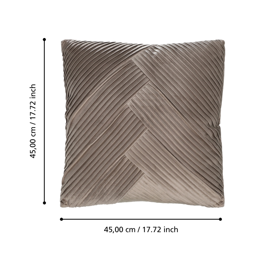 Eglo 420266 - Dekorační polštář SHOURA 45x45 cm hnědá