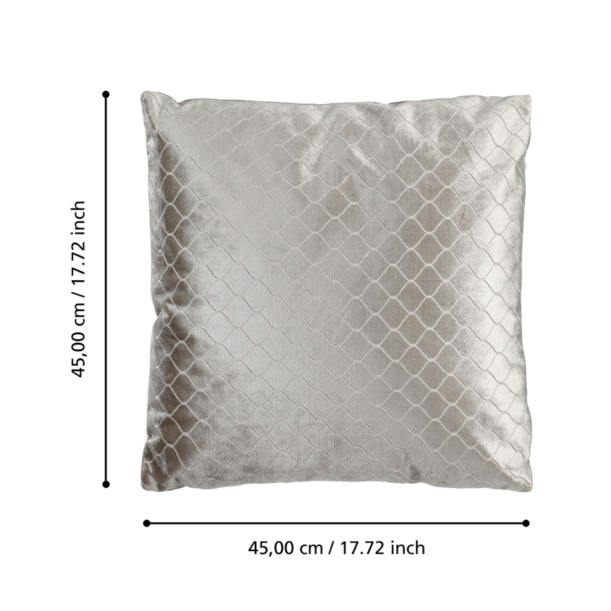 Eglo 420284 - Dekorační polštář SINGU 45x45 cm šedá