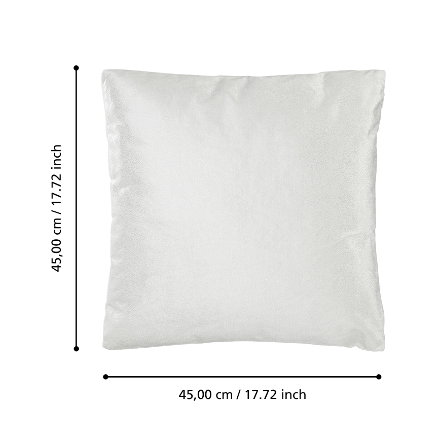 Eglo 420286 - Dekorační polštář SINGU 45x45 cm bílá