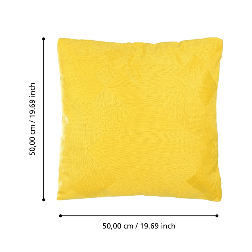 Eglo 420289 - Dekorační polštář BERHALA 50x50 cm žlutá