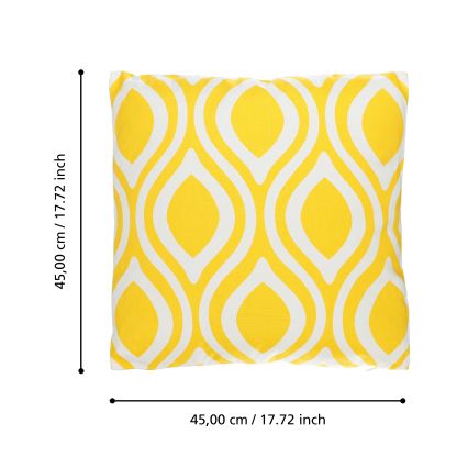 Eglo 420293 - Dekorační polštář CHEVERY 45x45 cm žlutá