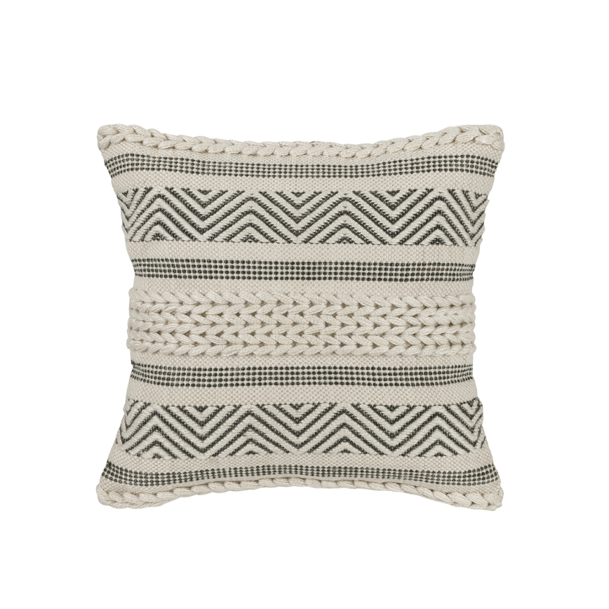 Eglo 420304 - Dekorační polštář MELUT 45x45 cm krémová/černá