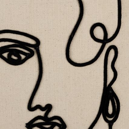 Eglo 420329 - Dekorační polštář CHEVERY 45x45 cm krémová/černá