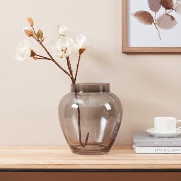 Eglo 421211 - Skleněná váza ASINDRO 23,5x22 cm černá/kouřová