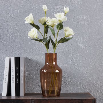 Eglo 421224 - Skleněná váza SIRANANA 25x13,3 cm hnědá/kouřová