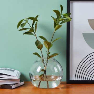 Eglo 421241 - Skleněná váza MAROSAVA 17x20 cm šedá/kouřová