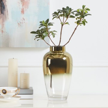 Eglo 421358 - Skleněná váza KENYASI 27x15,5 cm zlatá