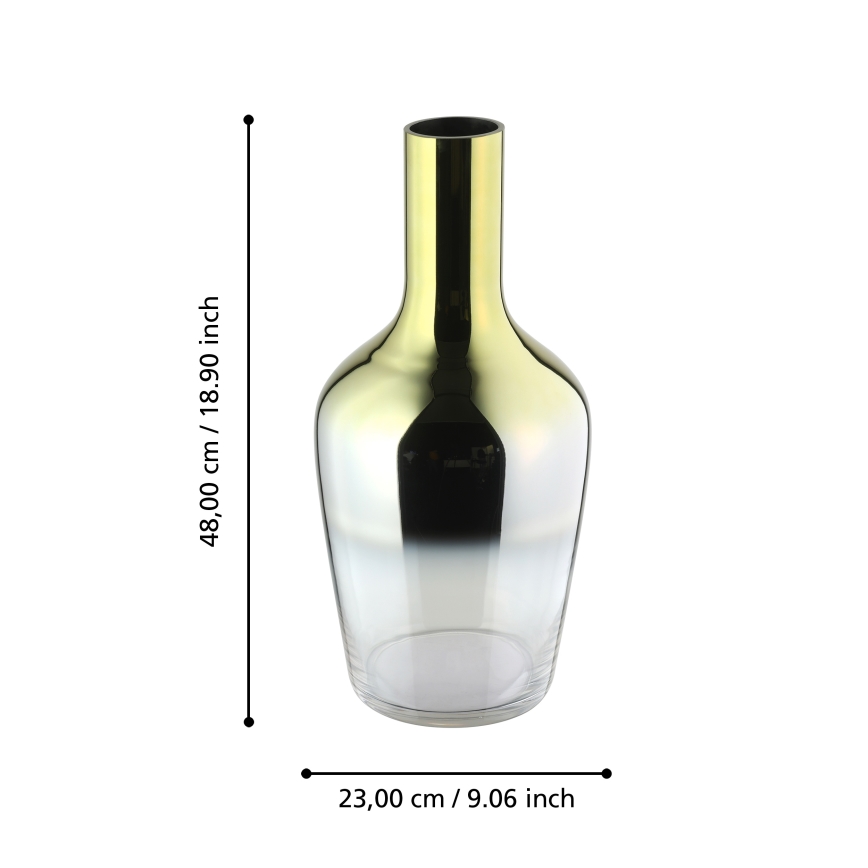 Eglo 421372 - Skleněná váza SAMUNTAI 48x23 cm zlatá