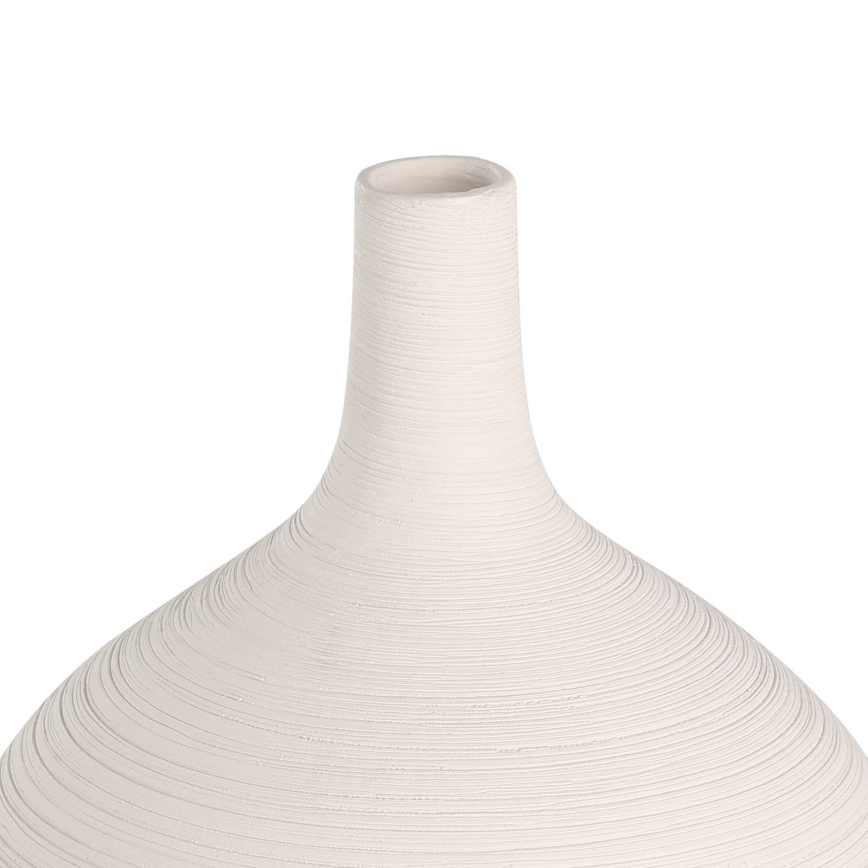 Eglo - Keramická váza 22x16 cm bílá/zlatá