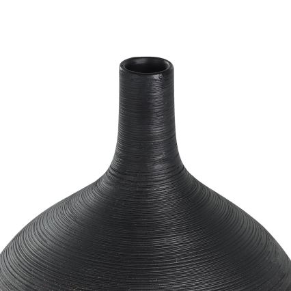 Eglo - Keramická váza 22x16 cm černá/zlatá