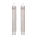 Eglo 422223 - SADA 2x LED Svíčka ANTANABE LED/1xAAA 15 cm šedá