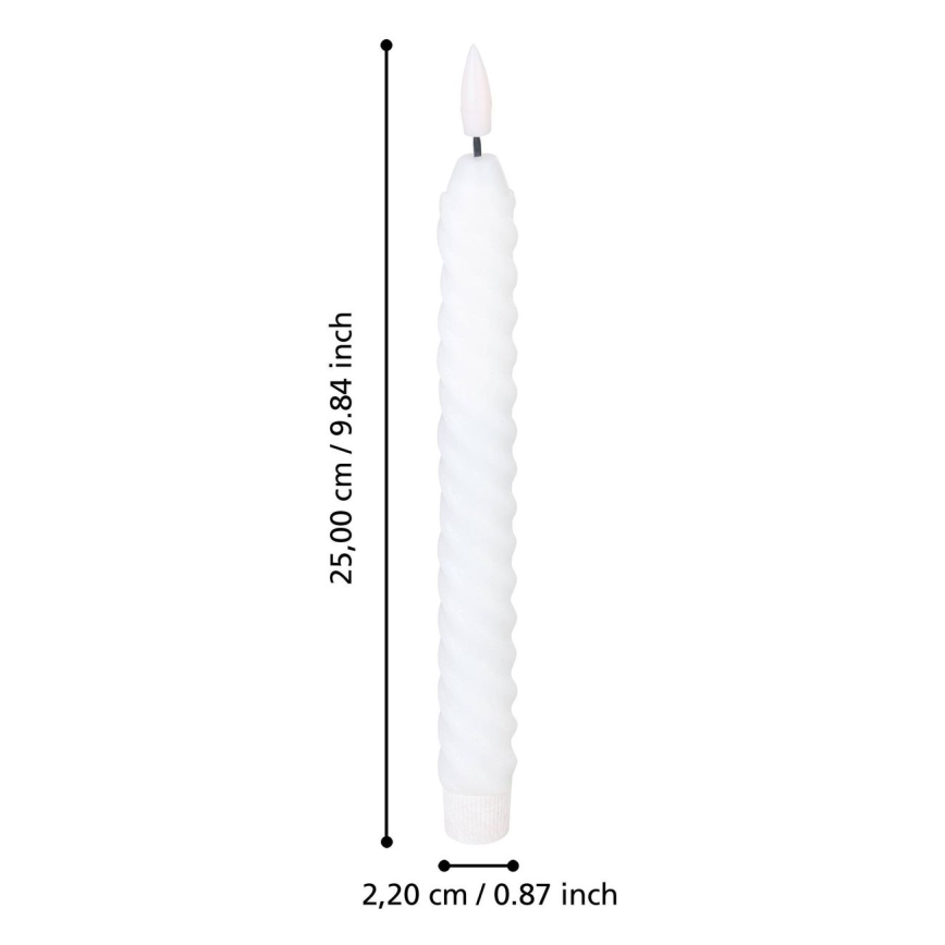 Eglo - SADA 2x LED Svíčka LED/1xAAA 25 cm bílá