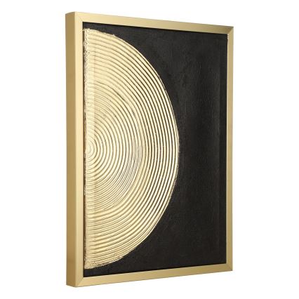 Eglo - SADA 2x Obraz na plátně 43x33 cm černá/zlatá