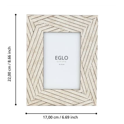 Eglo - Fotorámeček 10x15 cm béžová