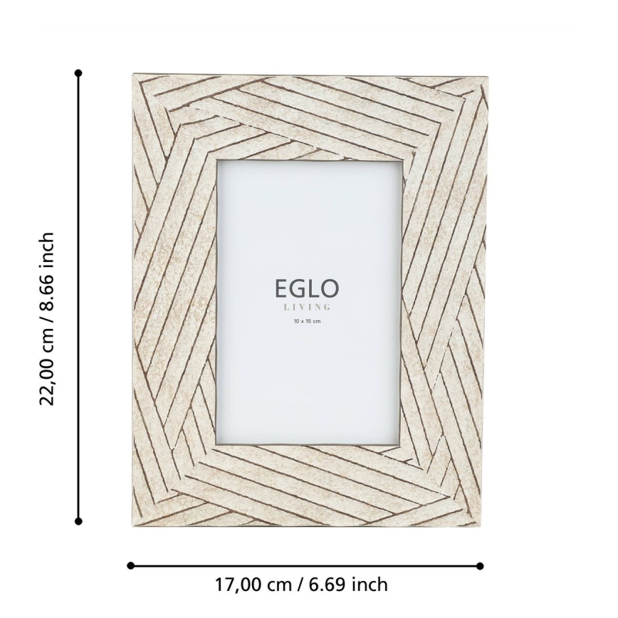 Eglo - Fotorámeček 10x15 cm béžová