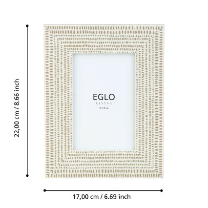 Eglo - Fotorámeček 10x15 cm krémová