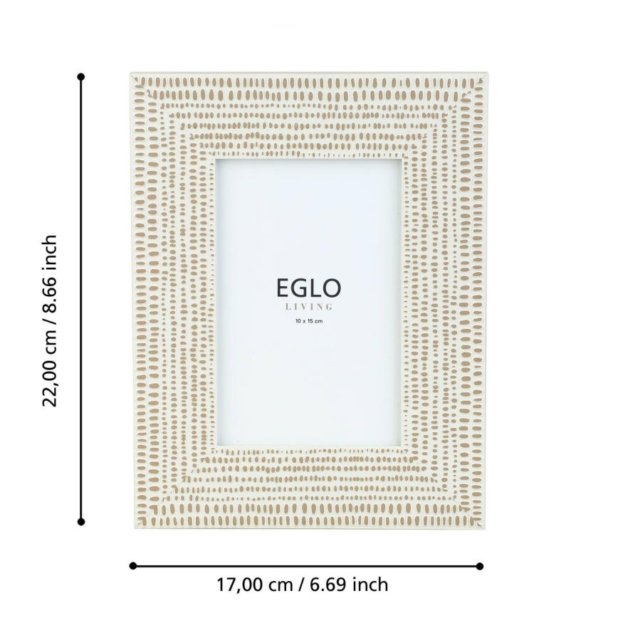 Eglo - Fotorámeček 10x15 cm krémová
