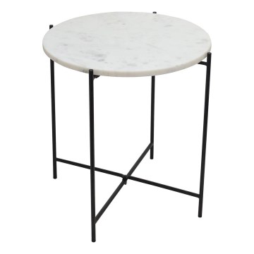 Eglo 424001 - Odkládací stolek TOWADA 44 cm mramor/černá