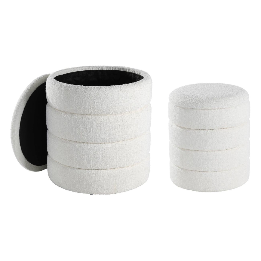 Eglo - SADA 2x Taburet pr. 33,5/40 cm bílá
