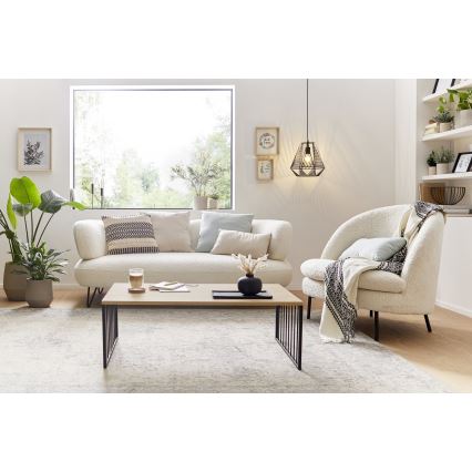 Eglo 424801 - Konferenční stolek AUKSIDE 53,5x100 cm hnědá/černá