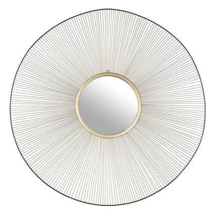 Eglo - Nástěnné zrcadlo pr. 76 cm zlatá/černá