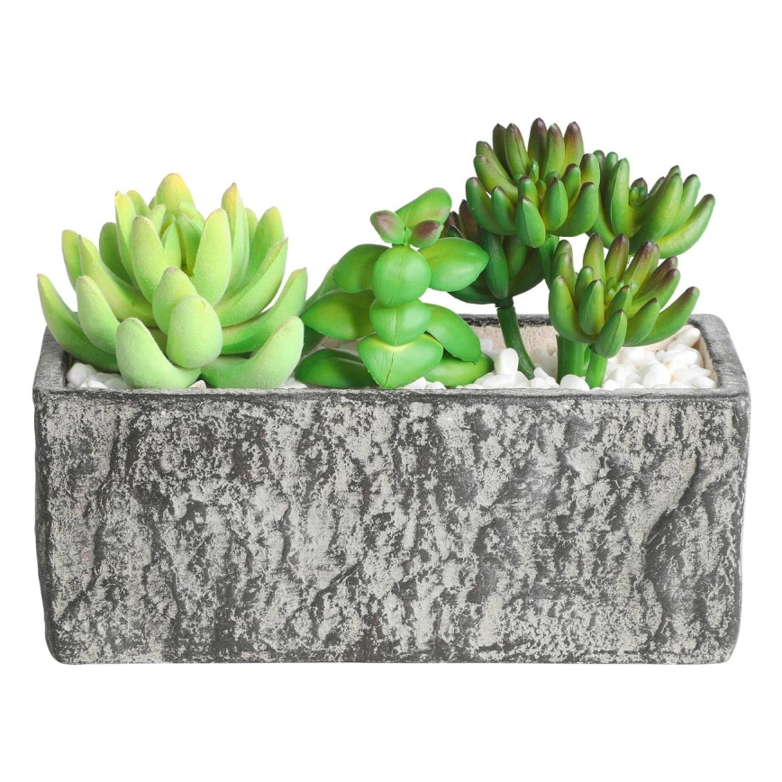 Eglo - Umělá rostlina v květináči 14,5x17,8 cm sukulent