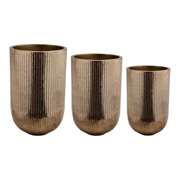Eglo 428097 - SADA 3x Kovová váza OKAYAMA 77x51 cm bronzová