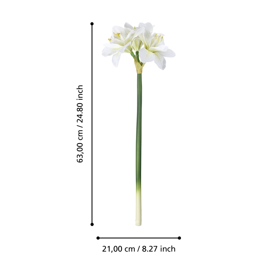 Eglo - Umělá květina 63 cm bílá