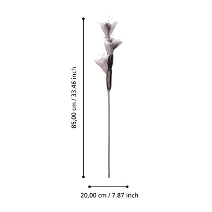 Eglo - Umělá květina 85 cm fialová