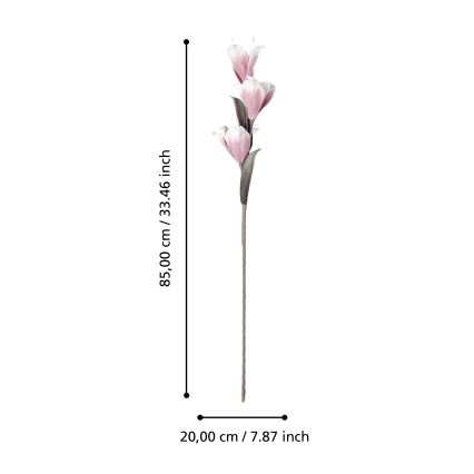 Eglo - Umělá květina 85 cm růžová