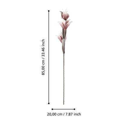 Eglo - Umělá květina 85 cm červená